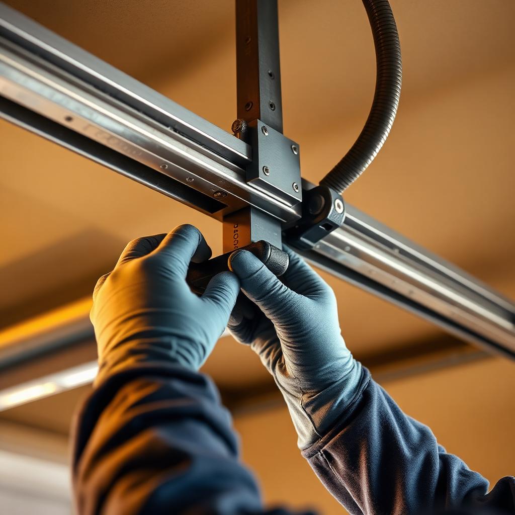 Professional garage door repair and track alignment service